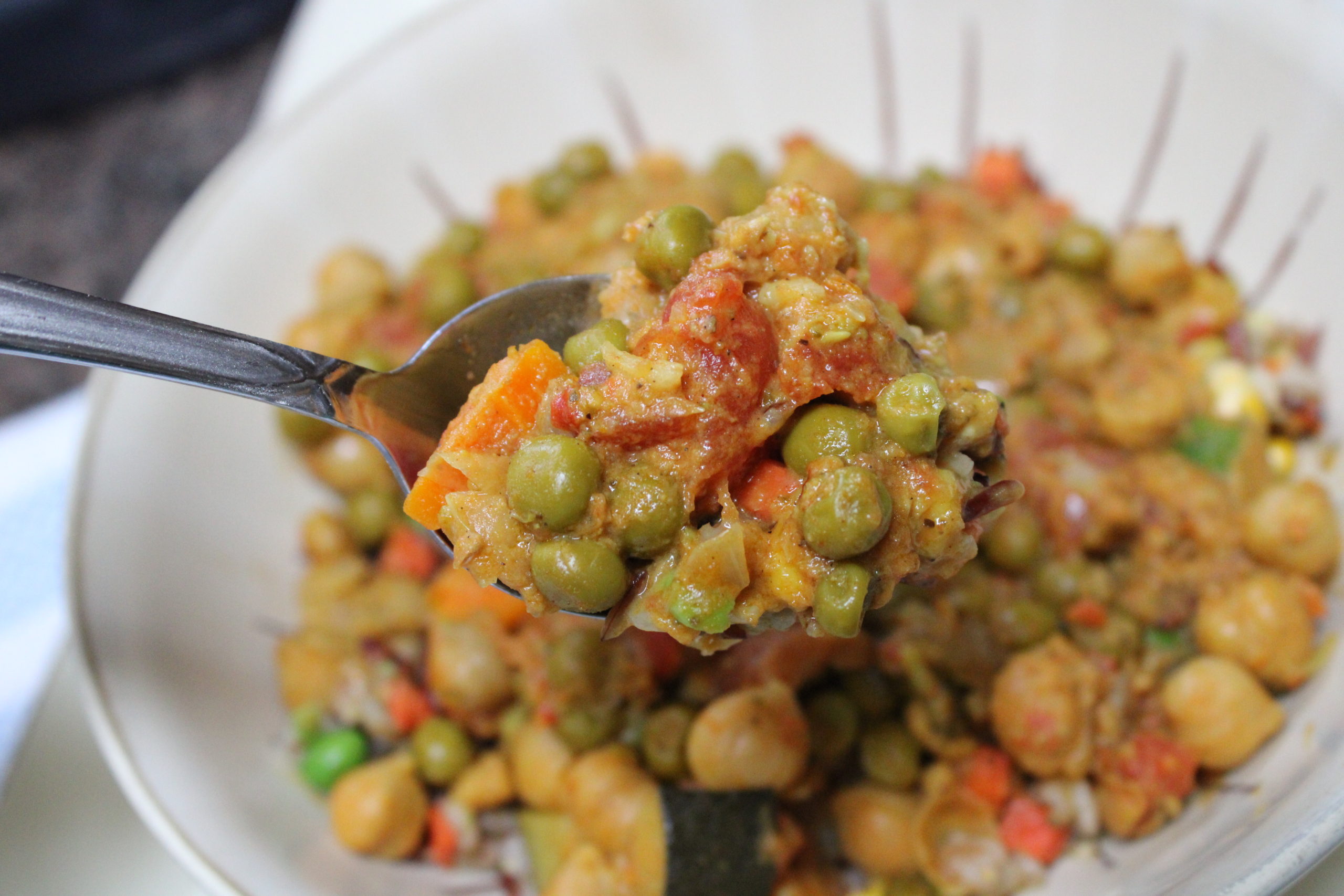 Crockpot Chickpea Coconut Curry!